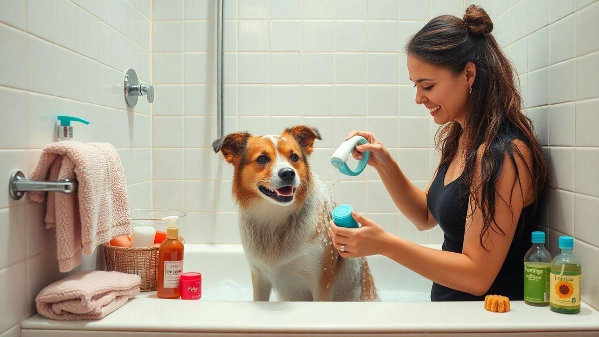 Cuidados com Pets Durante o Banho