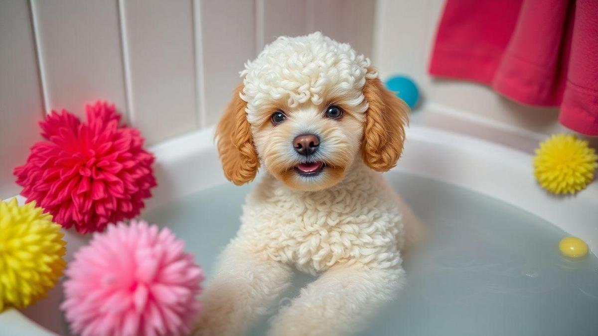 Dicas de Banho para Poodles Filhotes