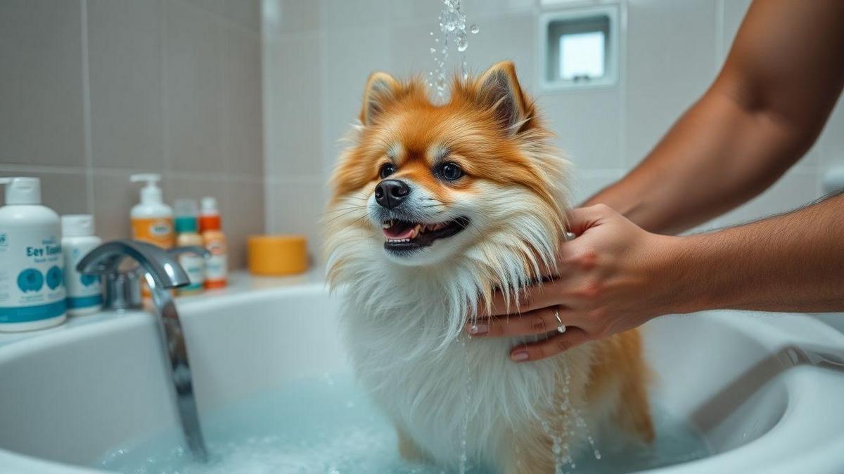 Dicas para um Banho Fácil para Seu Spitz Alemão