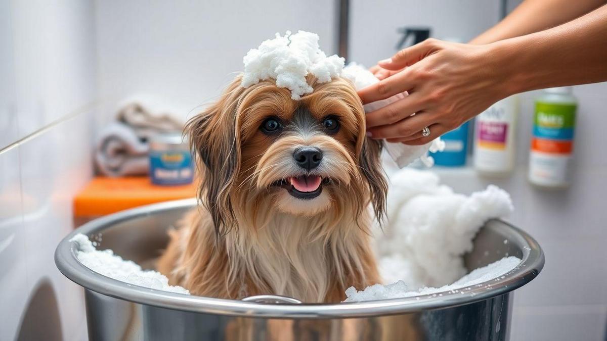 A importância do banho e tosa para a pele oleosa dos cães
