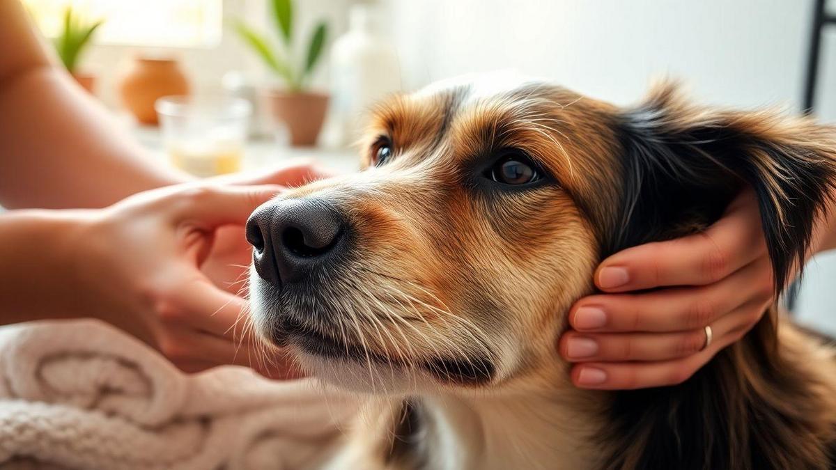 Cuidados com a pele do cão durante o tratamento